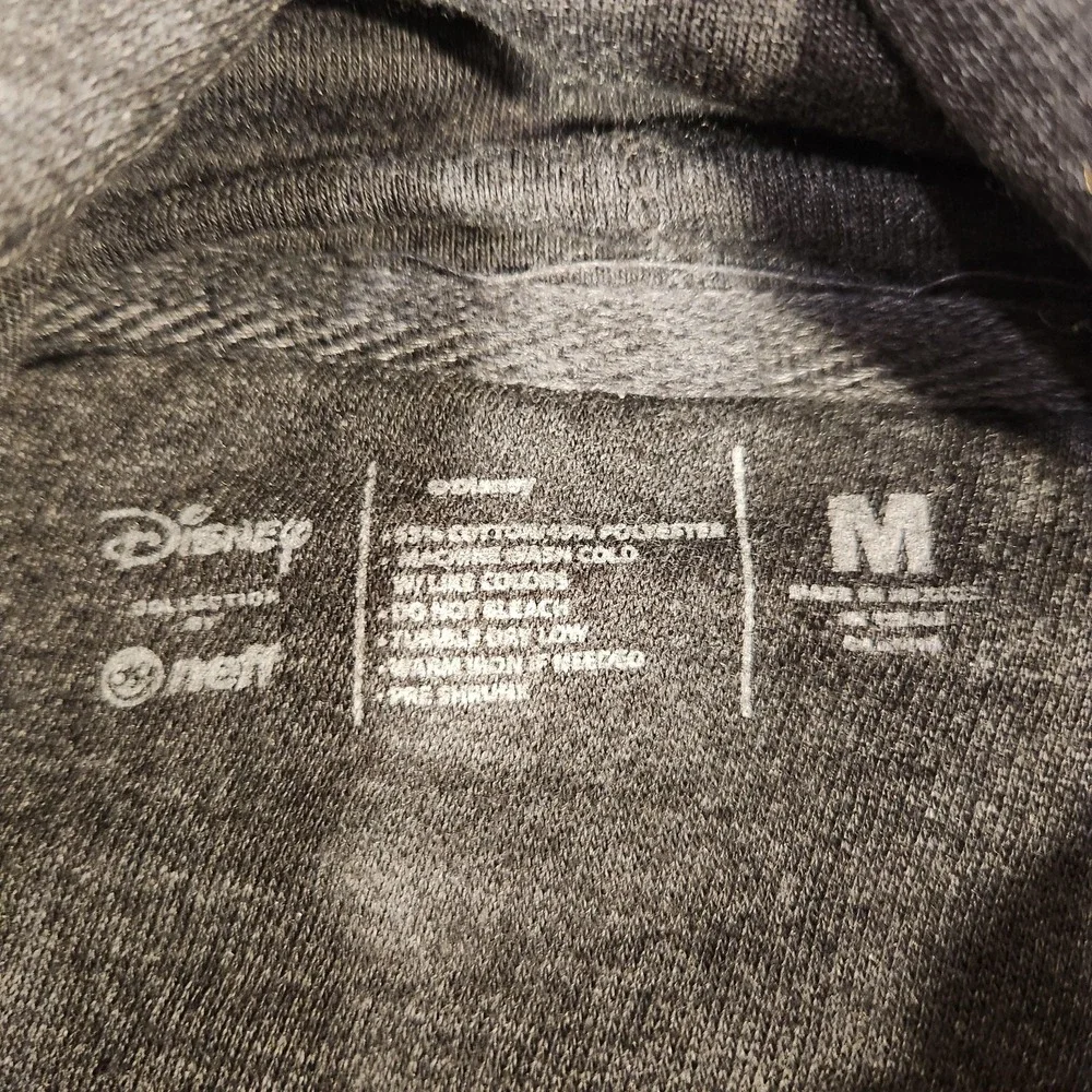 Disney Mickey Mouse Hoodie Sweatshirt‎ Mens Medium Gray NEFF Pullover Graphic